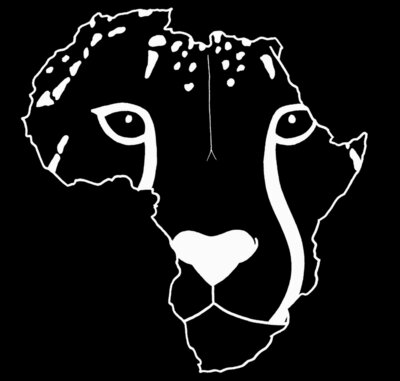 cheetah design AFRICA WHITE nose