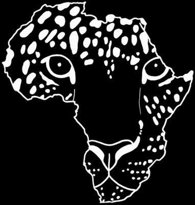 leopard design AFRICA WHITE