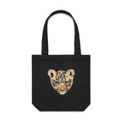 Leopard Cub Tote Bag by Laura Manfre