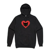 Valentine Cat Tee Mission Ladies Hoodie
